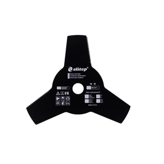 Lâmina para Roçadeira de 3 Pontas 255x1.3x25.4mm x3T Elitop em Oferta na Shopee