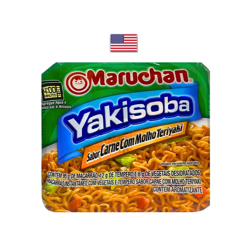 Maruchan Yakisoba Sabor Carne e Molho Teriyaki 113g Lamen / macarrão instantâneo