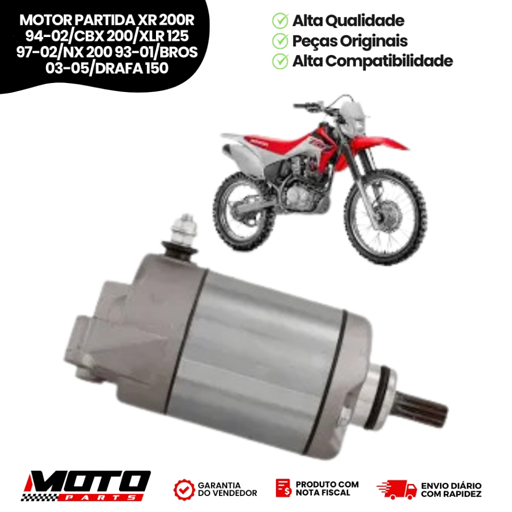 MOTOR PARTIDA XR 200R 94-02/CBX 200/XLR 125 97-02/NX 200 93-01/BROS 03-05/DRAFA 150 SMART FOX