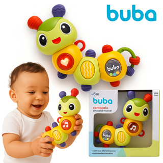 Centopeia Com Som E Luz Chocalho E Mordedor Buba Articulado em Oferta na Shopee