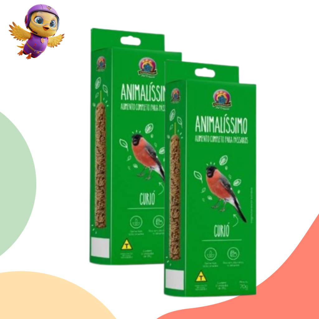Bastão para Curió Azulão Animalissimo 70g - 4 bastão