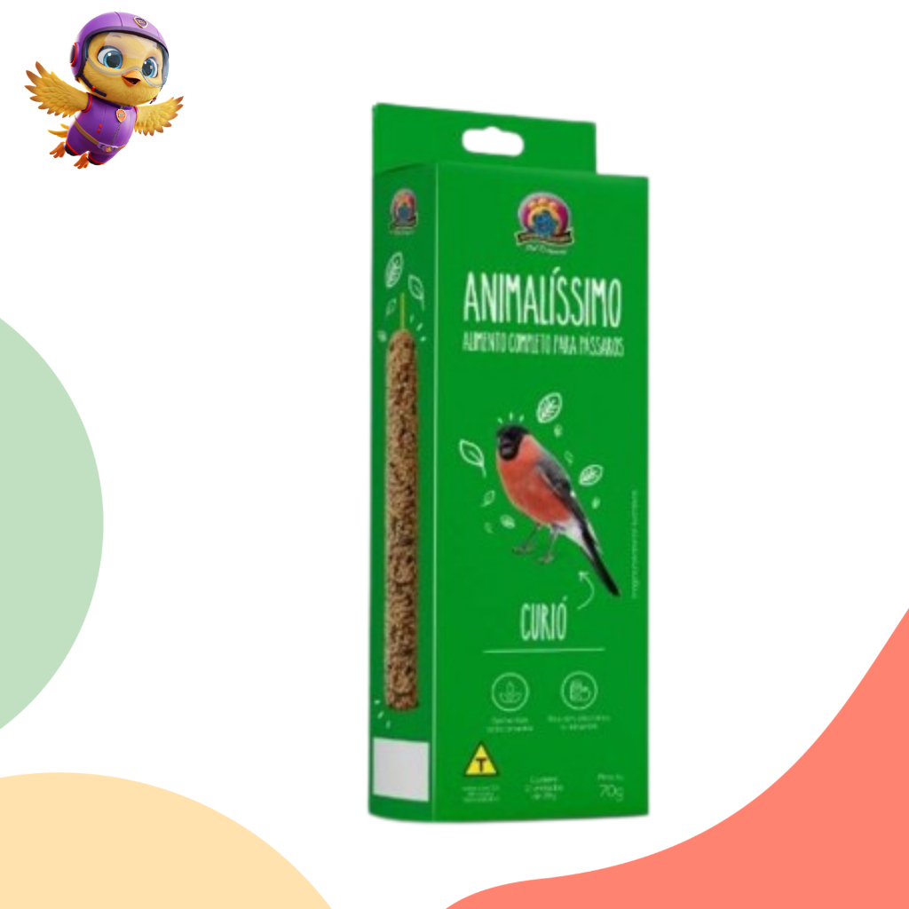 Bastão para Curió Azulão Animalissimo 70g - 2 bastão