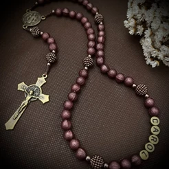 Terço de SÃO BENTO Personalizado com o nome | Rosários católicos