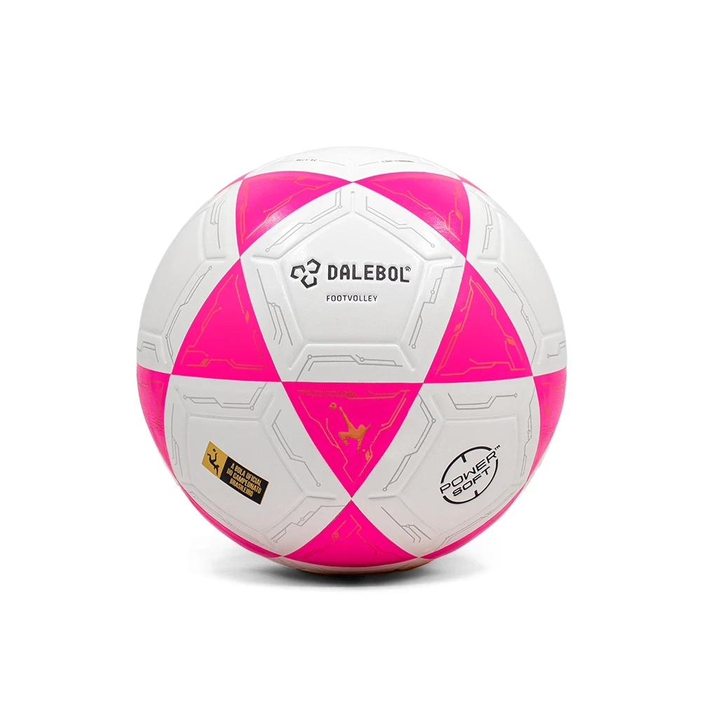 Bola de Futevôlei Dalebol PowerSoft™ Lançamento Branco e Rosa