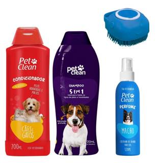 Kit Creme Condicionador + Shampoo 5x1  + Perfume + Escova p/ Pets em Oferta na Shopee