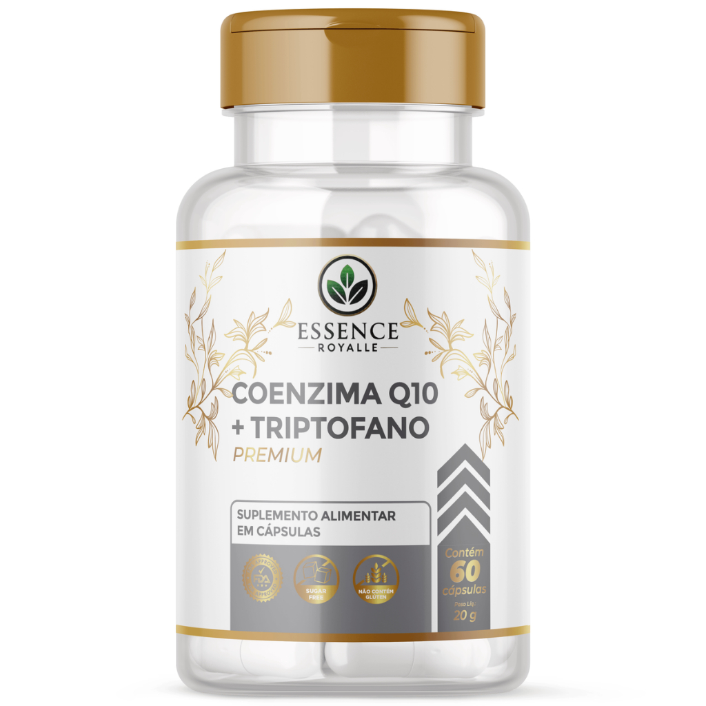 Coenzima Q10 120mg + L-Triptofano 100mg | 60 Cápsulas De Apoio À Saúde Do Coração