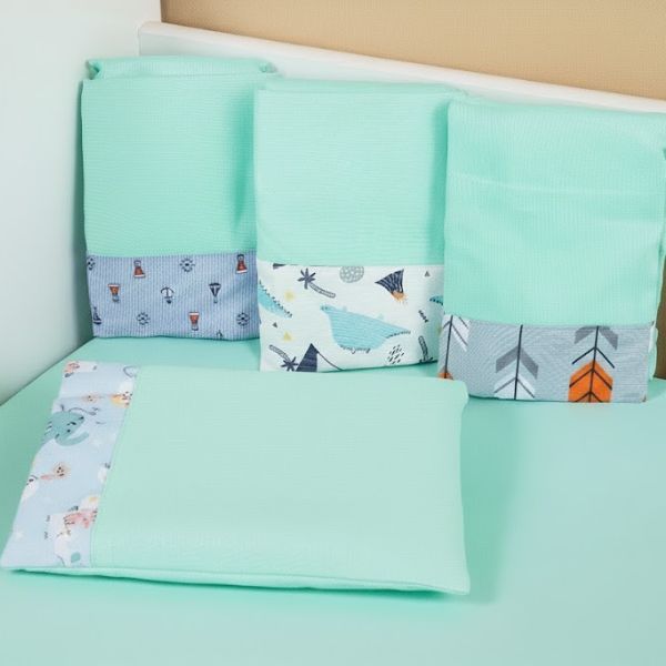 Kit 3 JOGOS lençol berço americano 130X70cm 2 peças cada jogo Microfibra Alta Qualidade