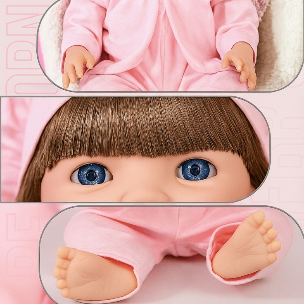 Detalhes do Boneca Bebê Reborn Realista Original de Silicone Menina Pode Dar Banho Envio Imediato