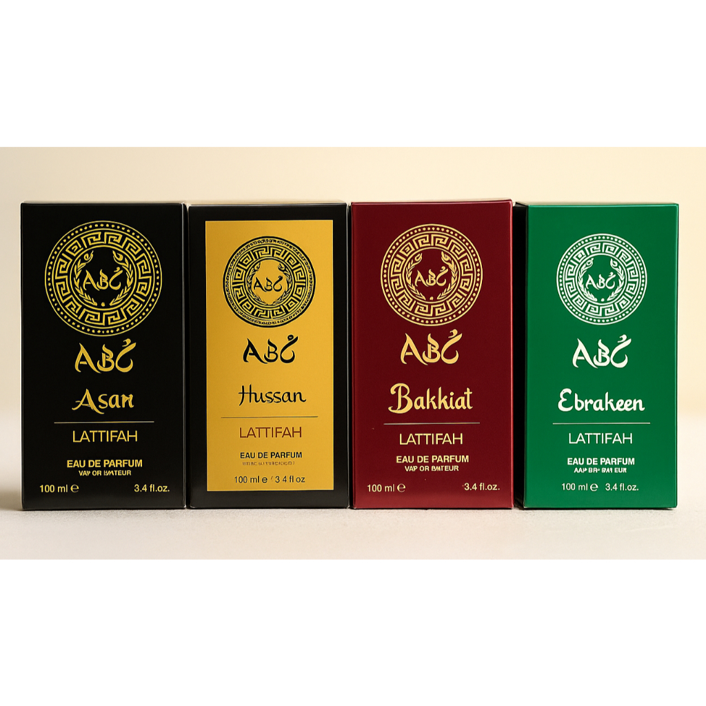 Kit  4 perfumes árabes feminino Lattifah 100ml cada