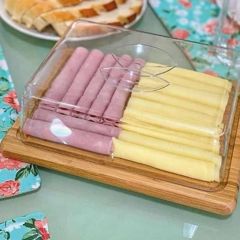 Porta Frios em Bambu 24x18x7,5cm NOVIDADE em Oferta na Shopee