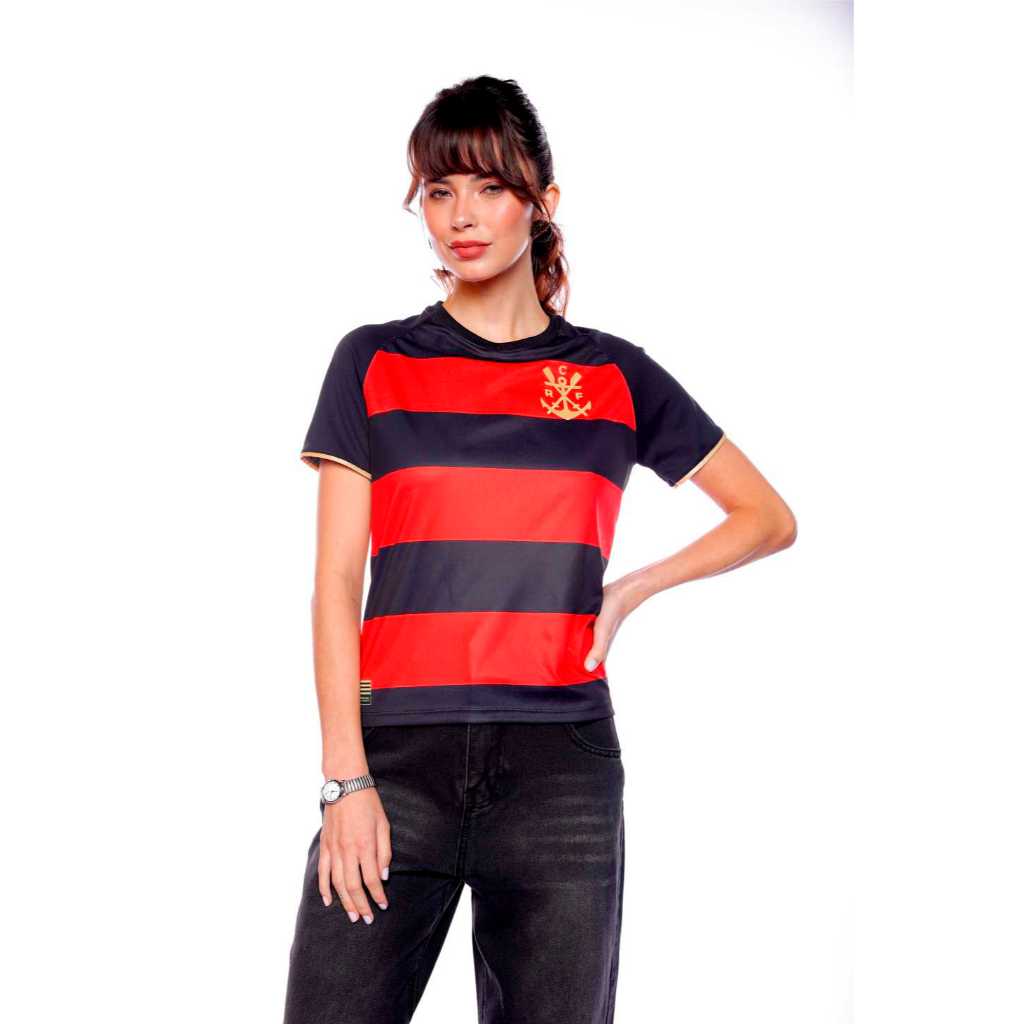 Camisa Origens 1895 Licenciada Flamengo  Baby look Feminina em Oferta na Shopee
