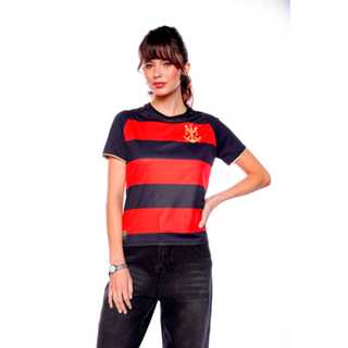 Camisa Origens 1895 Licenciada Flamengo  Baby look Feminina em Oferta na Shopee