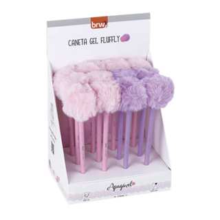 Kit Canetas Gel Apagável 0.7mm + Mini Marca Texto com Carimbo Pompom BRW em Oferta na Shopee