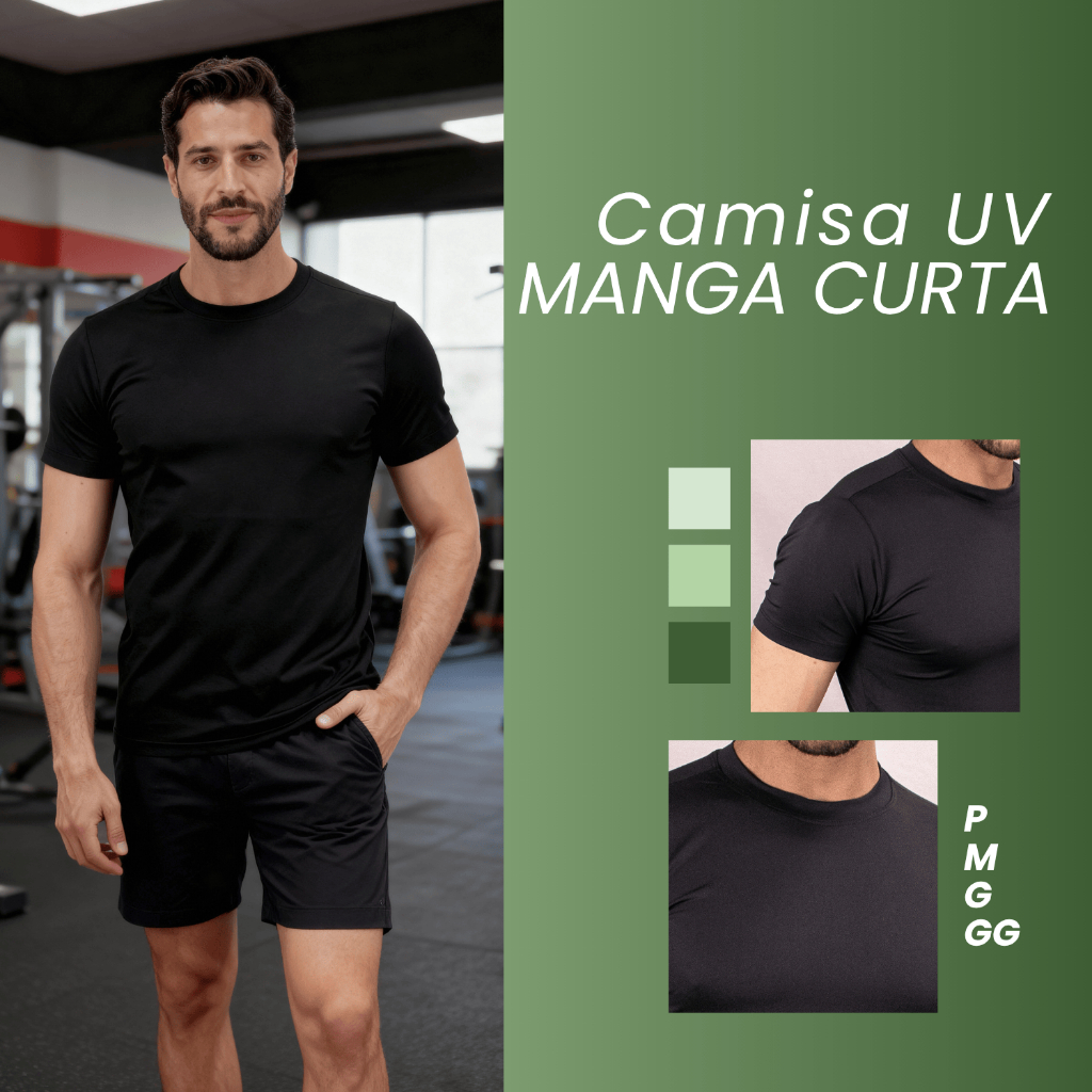 Camisetas Dry Fit Academia Exercício Manga Curta Camiseta Proteção Uv Masculina
