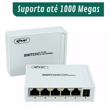 Switch de Rede 8 Portas10/100/1000mpbs KP-SW106- Knup