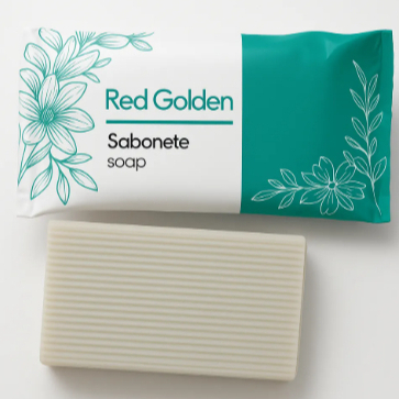 Caixa com 600 Sabonetes Real Golden 10g - Hotel Motel Academia Higiene