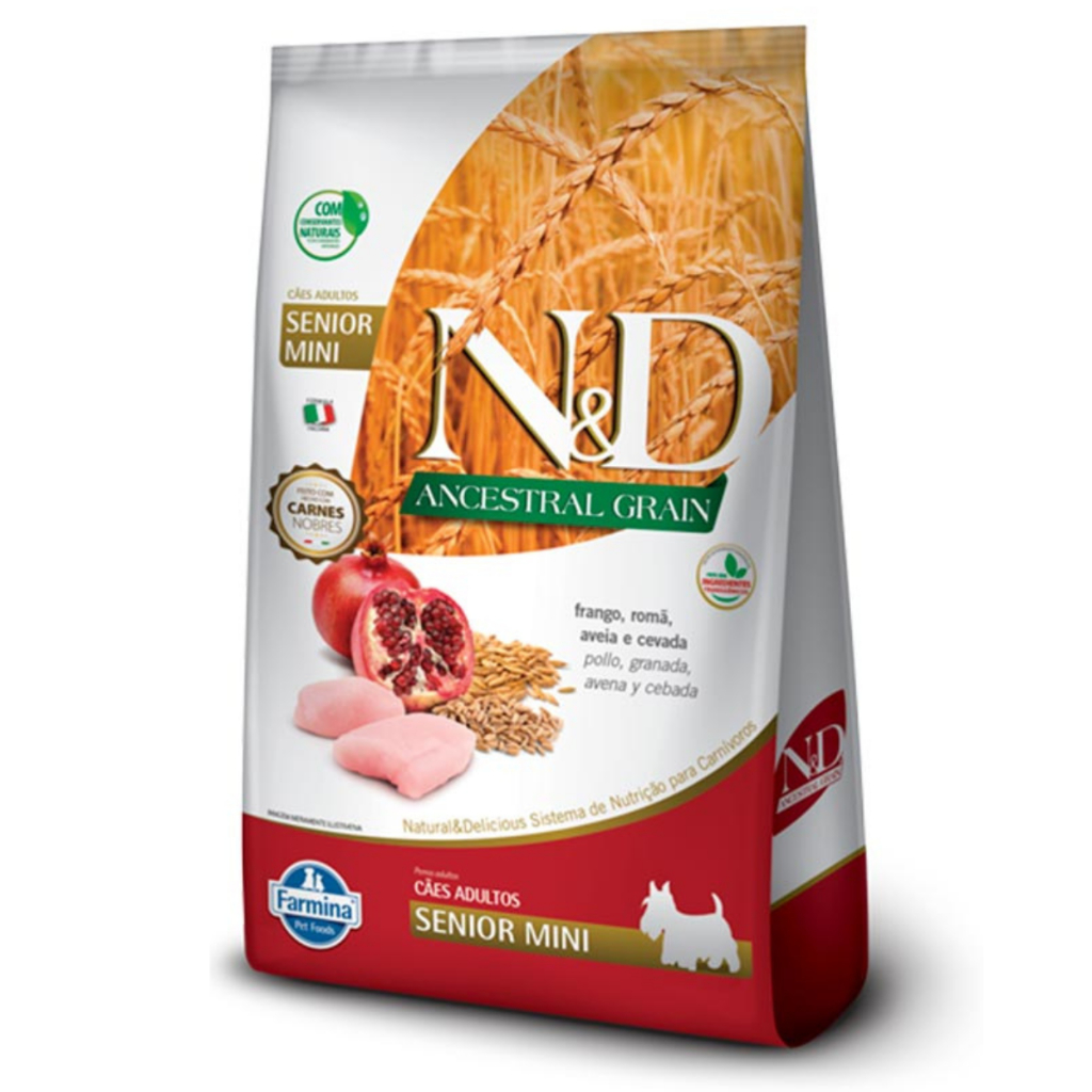 Ração N&d Ancestral Para Cães Sênior Raças Pequenas 2,5kg