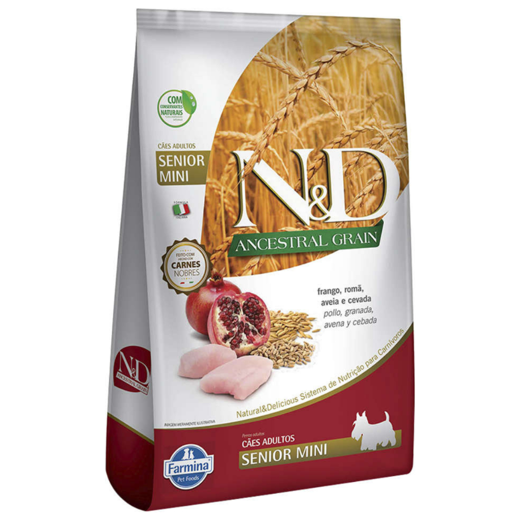 Ração N&d Ancestral Frango Cães Senior Raças Pequena 2,5kg
