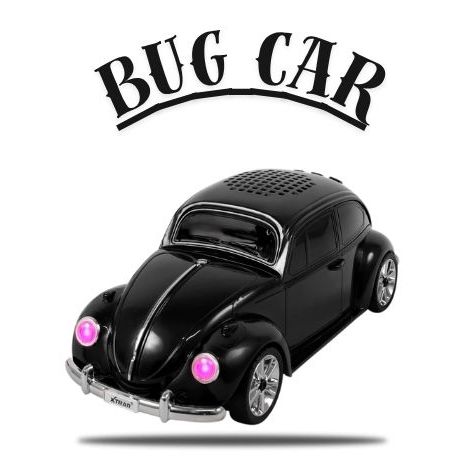 Caixa De Som Fusca Com Led Bluetooth Rádio Fm Usb Portátil - WS-1939 - Dragão em Oferta na Shopee