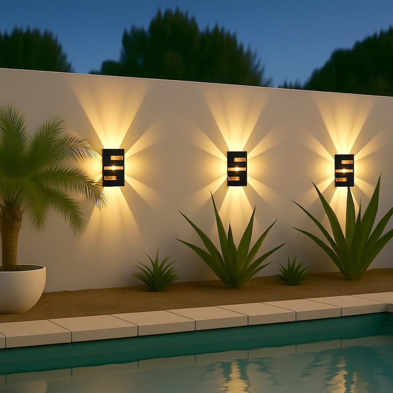 Envio Full Kit Com 4 Arandelas Luminária Externa Interna 2 Focos Varias Cores em Oferta na Shopee