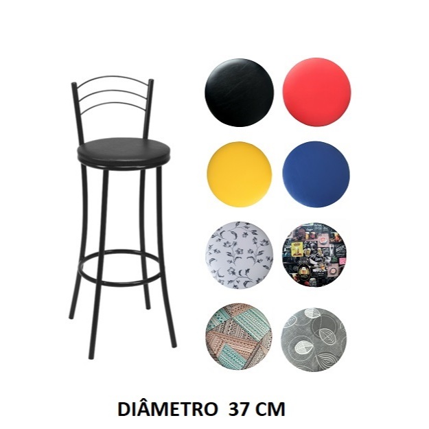 Assento Estofado Banco/Banqueta 37cm em Corino em Oferta na Shopee