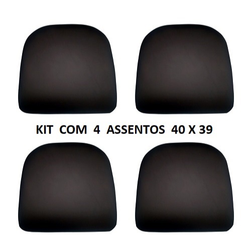 KIT 4 Assentos Retos Almofadados 40cm x 39cm em Oferta na Shopee