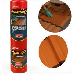 Fita Asfáltica Adesiva Vedatudo Dryko 90cm x 10m Cor Terracota – Vedação e Impermeabilização