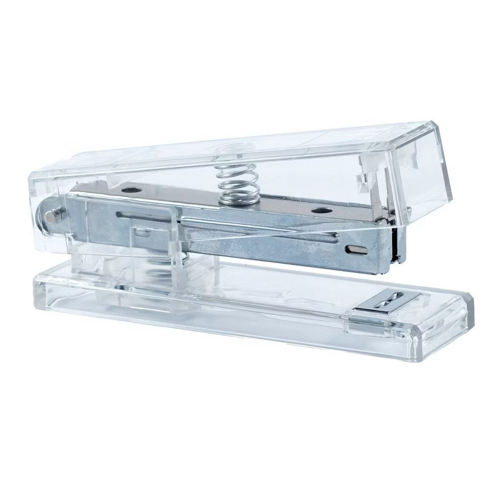 Grampeador transparente colorido 25 folhas