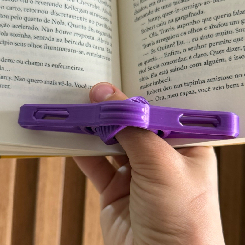 Suporte de leitura para polegar suporte de livro auxílio de leitura e expansor para estud…