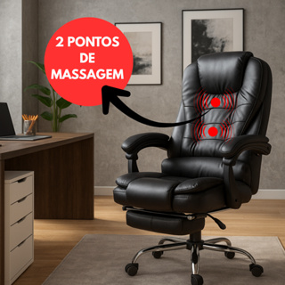 CADEIRA EXECUTIVA 2 PONTOS DE MASSAGEM CONFORTAVEL em Oferta na Shopee