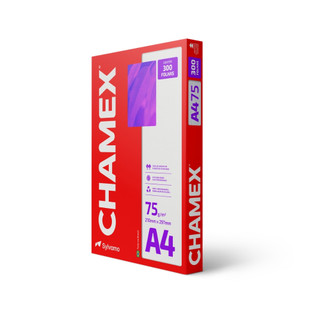 PAPEL SULFITE CHAMEX A4 75G 210X297MM PACOTE 300 FOLHAS