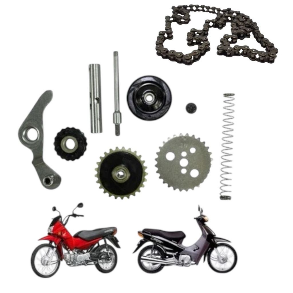 KIT TENSOR + CORRENTE COMANDO BIZ 100/POP 100