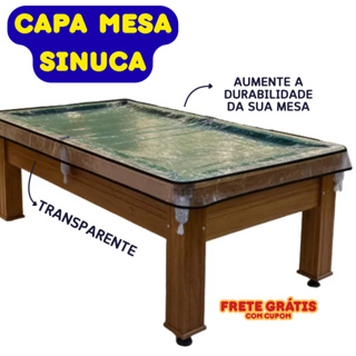 Capa Protetora Mesa de Bilhar/Sinuca Premium PVC Transparente Grosso c/ Costura Reforçada em Oferta na Shopee