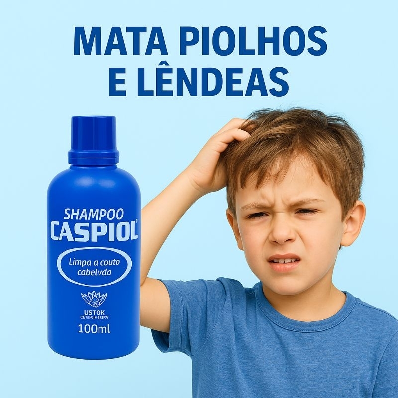 Kit Caspiol — Acabe com os Piolhos e Lêndeas. em Oferta na Shopee
