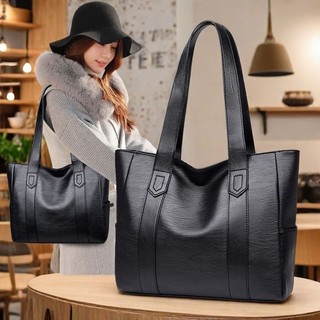 Bolsa Grande Reforçar Espaço de Couro PU Com Alça Transversal Feminina / Bolsa de Ombro