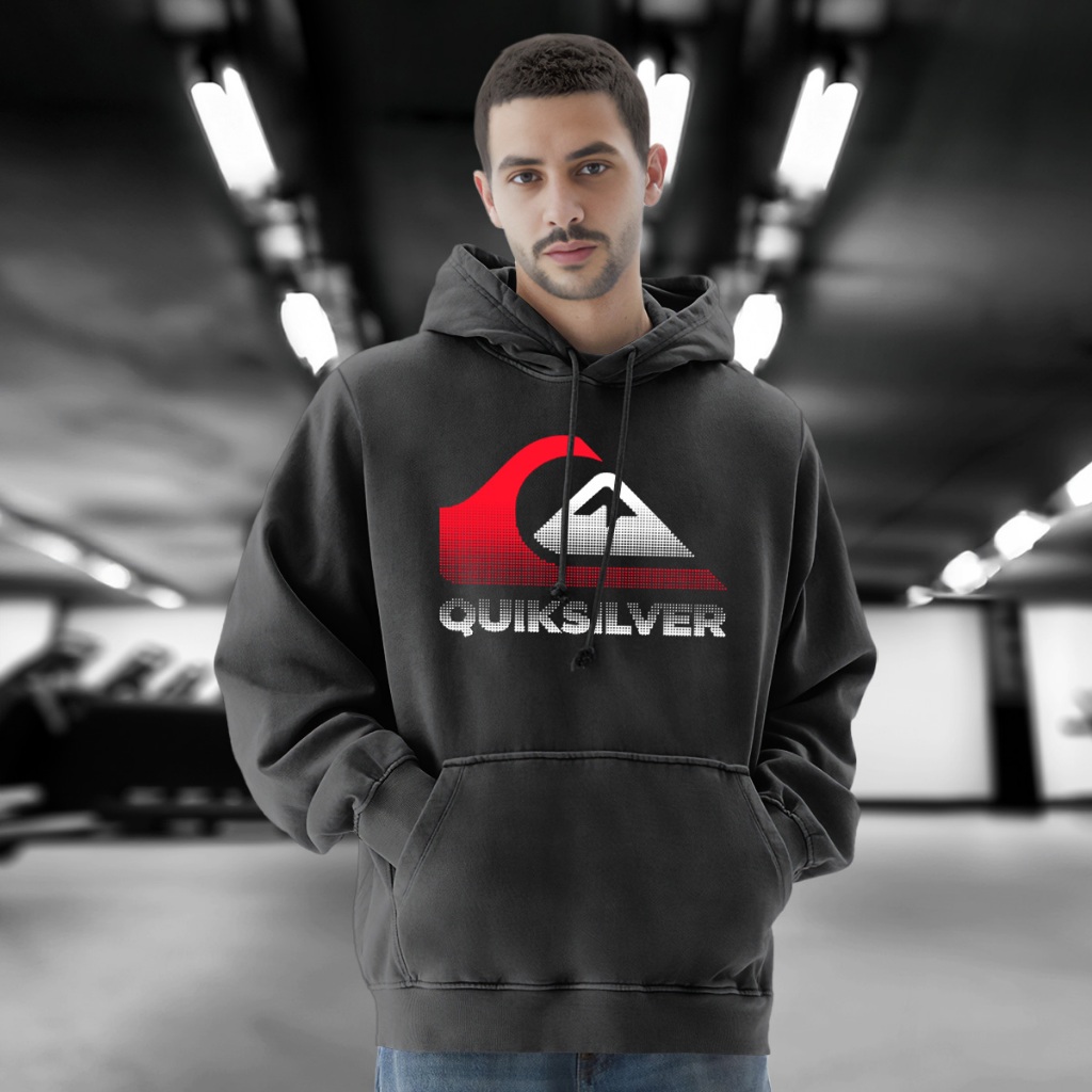 Blusa De Frio Moletom Quicksilver pontilhado Masculina