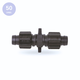 50 Unid. Emenda União para Mangueira de Gotejamento (4 a 24mil) 16mm Trava Porca - Implebrás em Oferta na Shopee