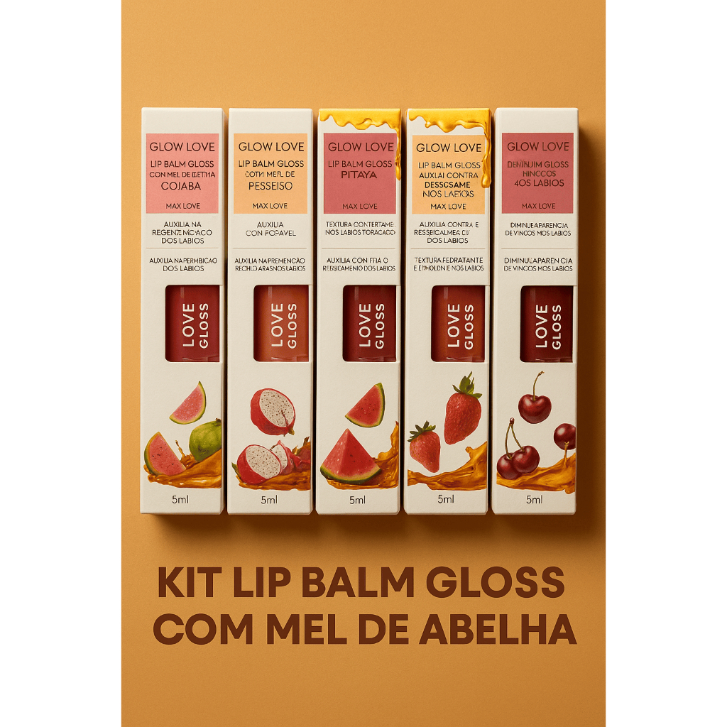 Kit Lib Balm Labial Com 6 Unidades Sabores Diversos Para Lábios Suaves e Protegidos Uso Diario em Oferta na Shopee