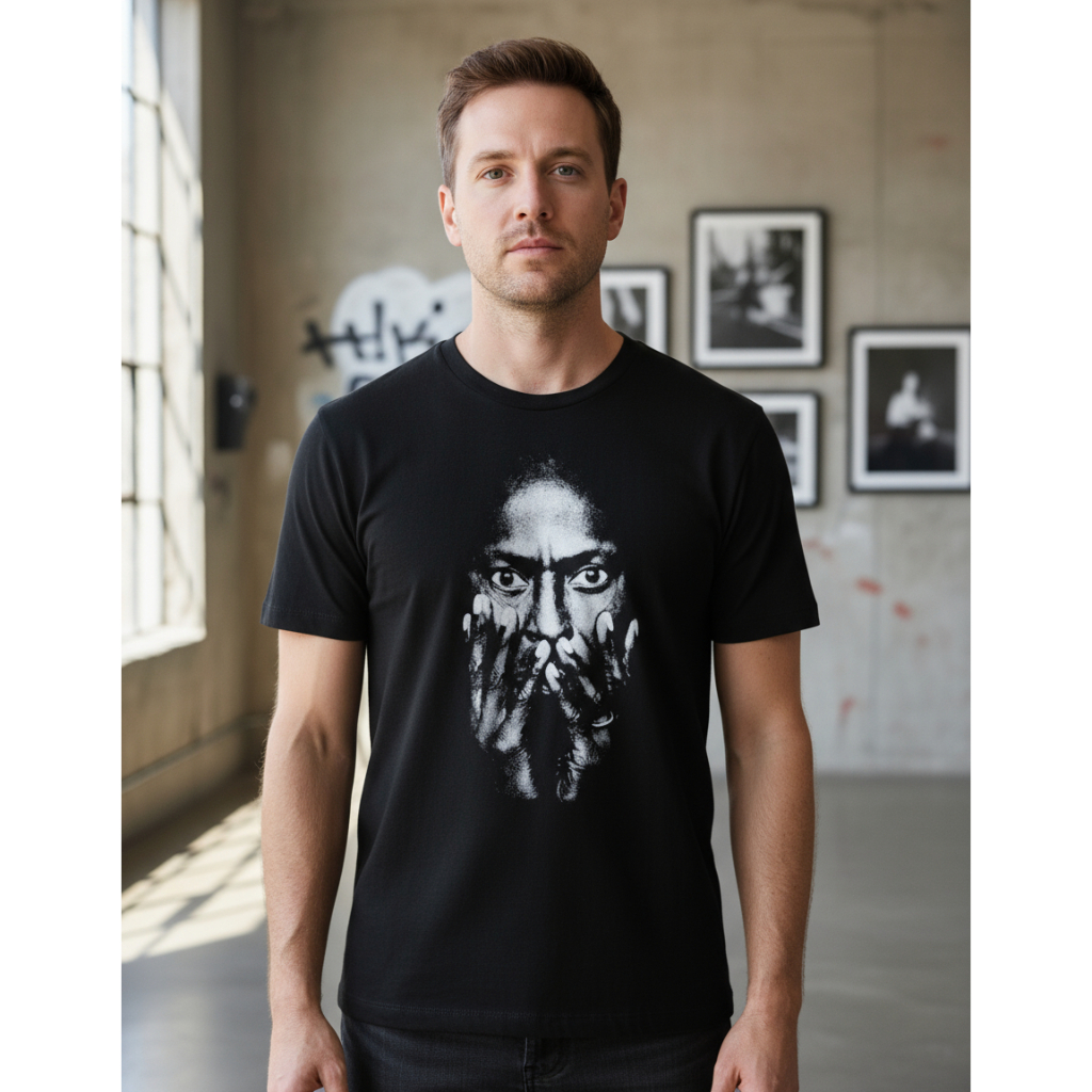 Camiseta Masculina Miles Davis Camisa Jazz Música trompete trompetista blusa 100% Algodão