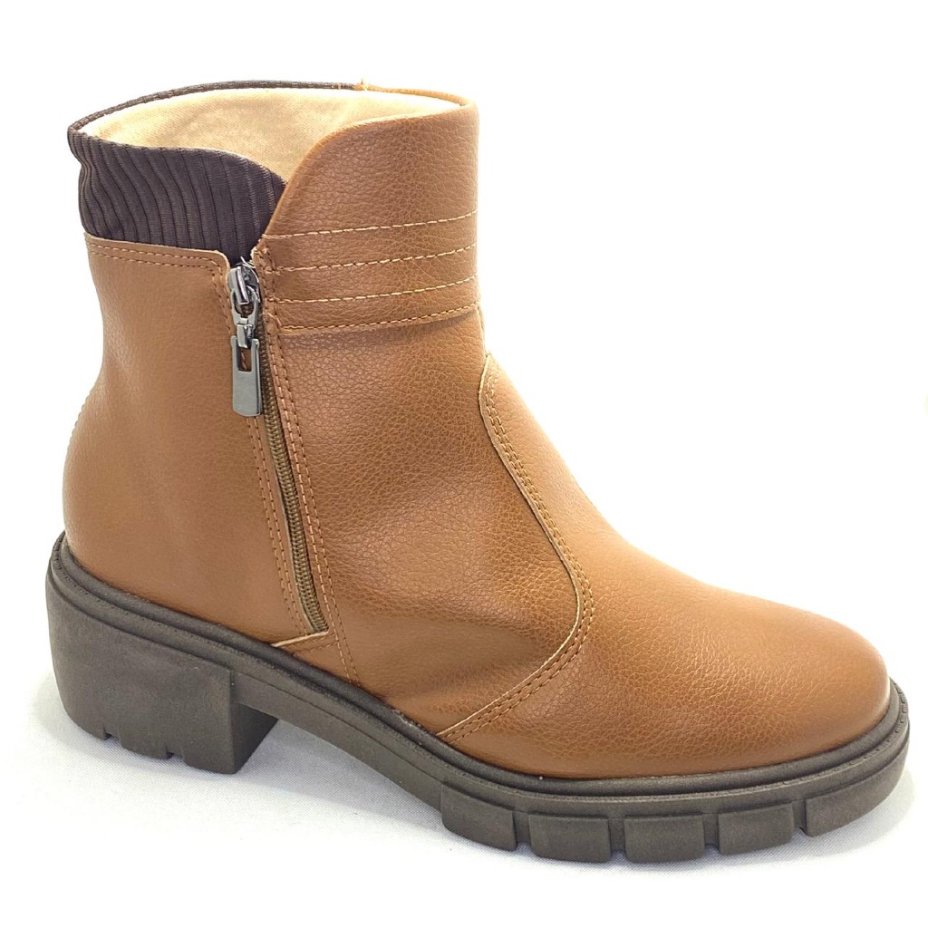 A bota mais bonita da Beira Rio Coturno Original Tratorada com Zíper Conforto e Estilo nunca vai sair de moda