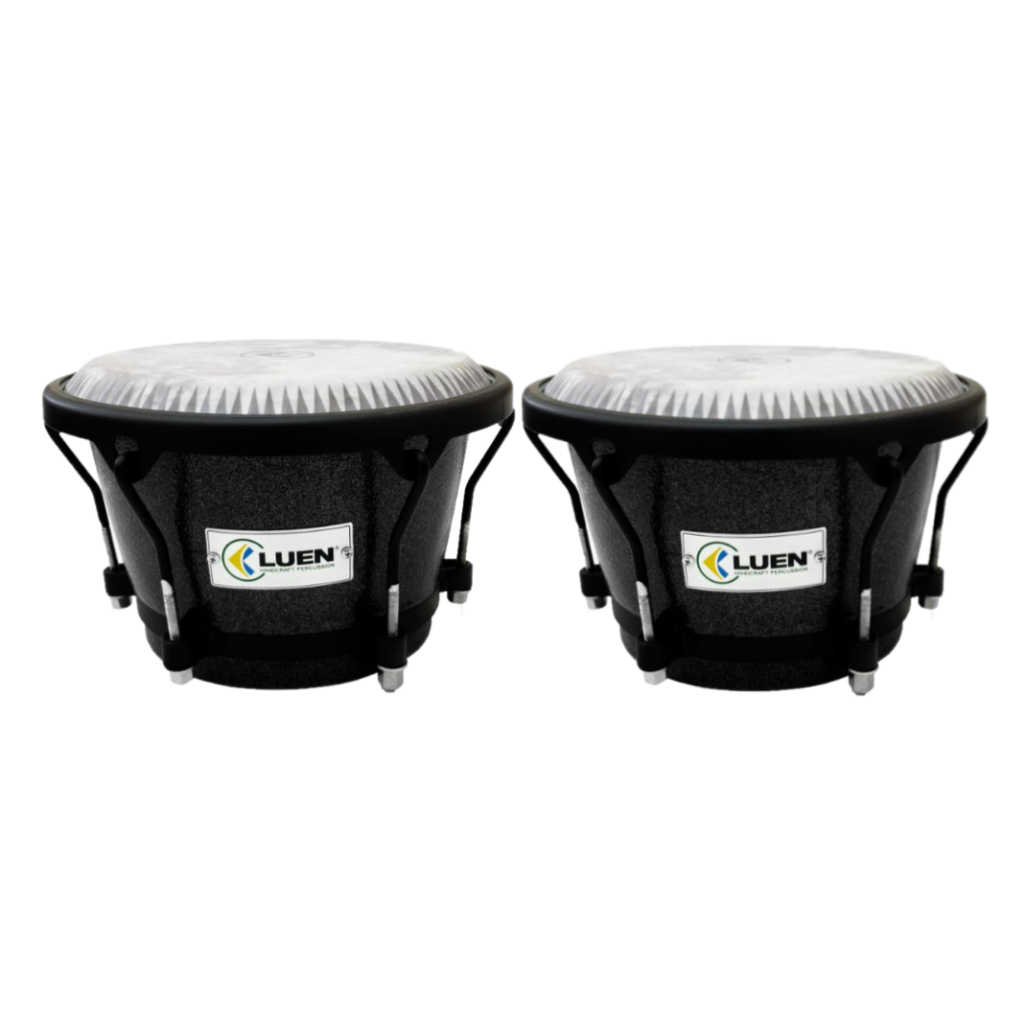 Par de Conga Compacta Slim Folheado Pint Sparkle Preto