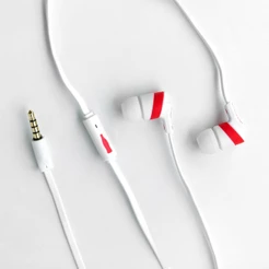 Fone de Ouvido com Fio P2 3,5mm Intra-Auricular com Microfone Super Bass Branco Easy Coca-Cola