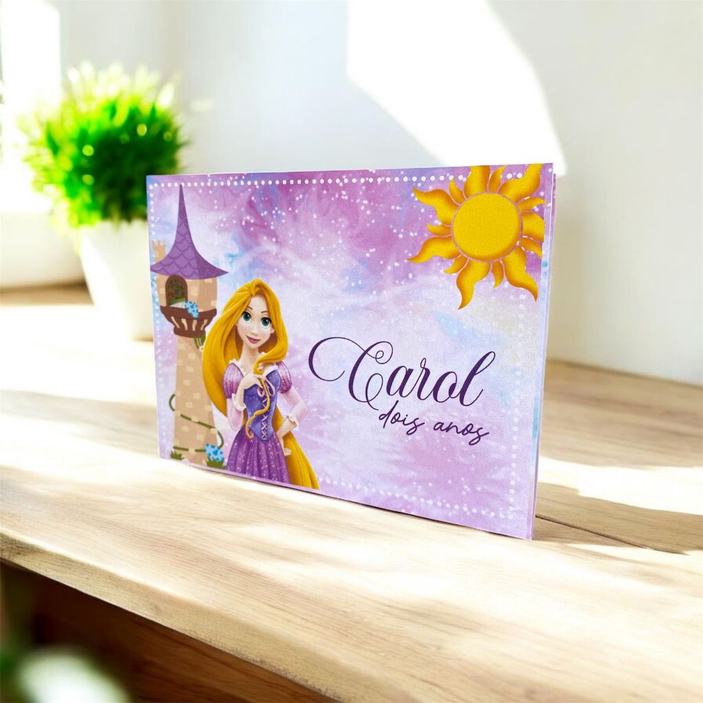 sacolinha Rapunzel personalizada/lembrancinha/mimos/aniversário enrolados/PEGUE E MONTE