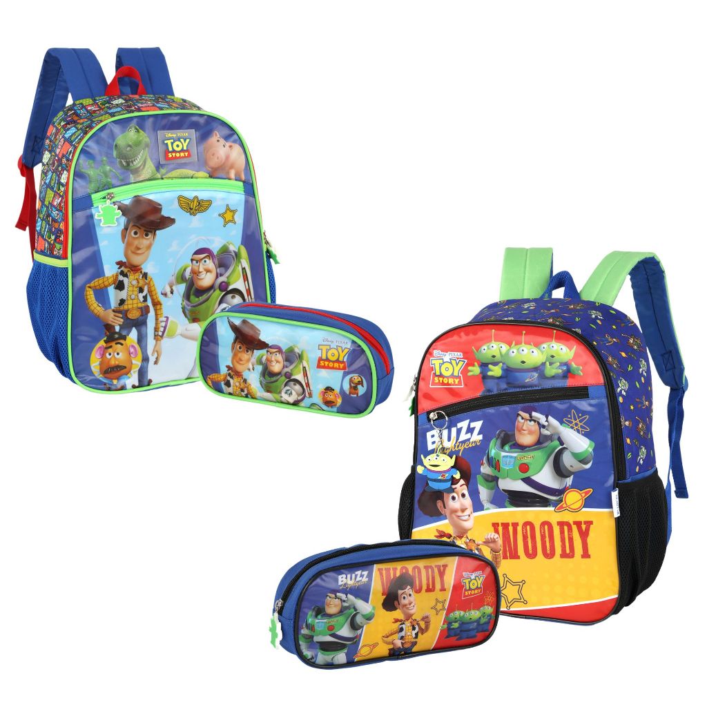 Mochila 40x30,  Estojo Infantil Disney Toy Story – Luxcel em Oferta na Shopee