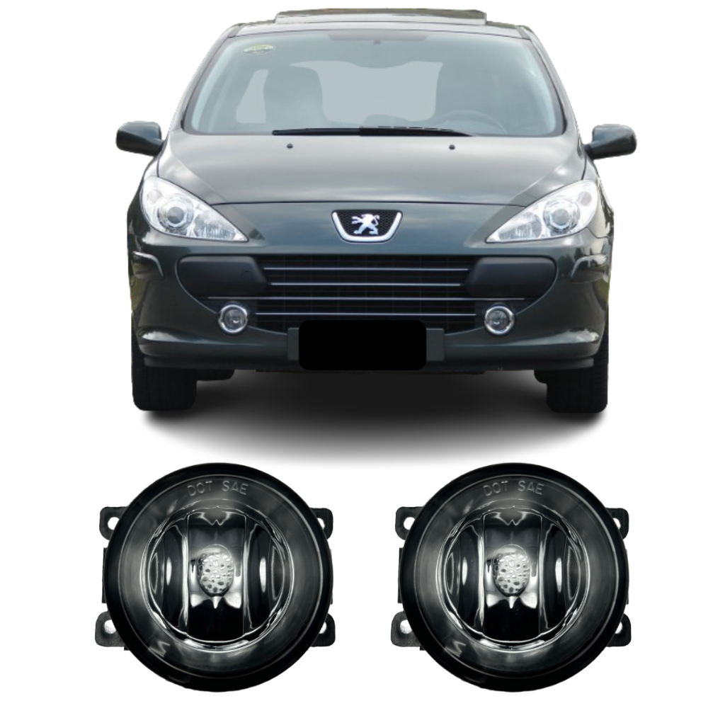 Par Farol De Milha Peugeot 307 2007 A 2012 Vidro em Oferta na Shopee