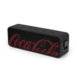 Caixa de Som com Baixos Acentuados, resistente a água - Preta | Sound Box Coca-Cola