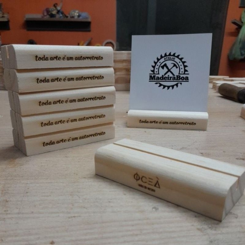 Base Madeira Personalizada kit 5pçs Tamanho 9x4CM (rasgo 3x10mm)fotos polaroide cardápios convites mdf acrílico placas