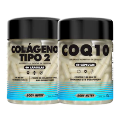 Kit Coenzima Q10 60Cáps + Colágeno Tipo 2 60Cáps | Flexibilidade, Energia e Vitalidade - Body Nutry