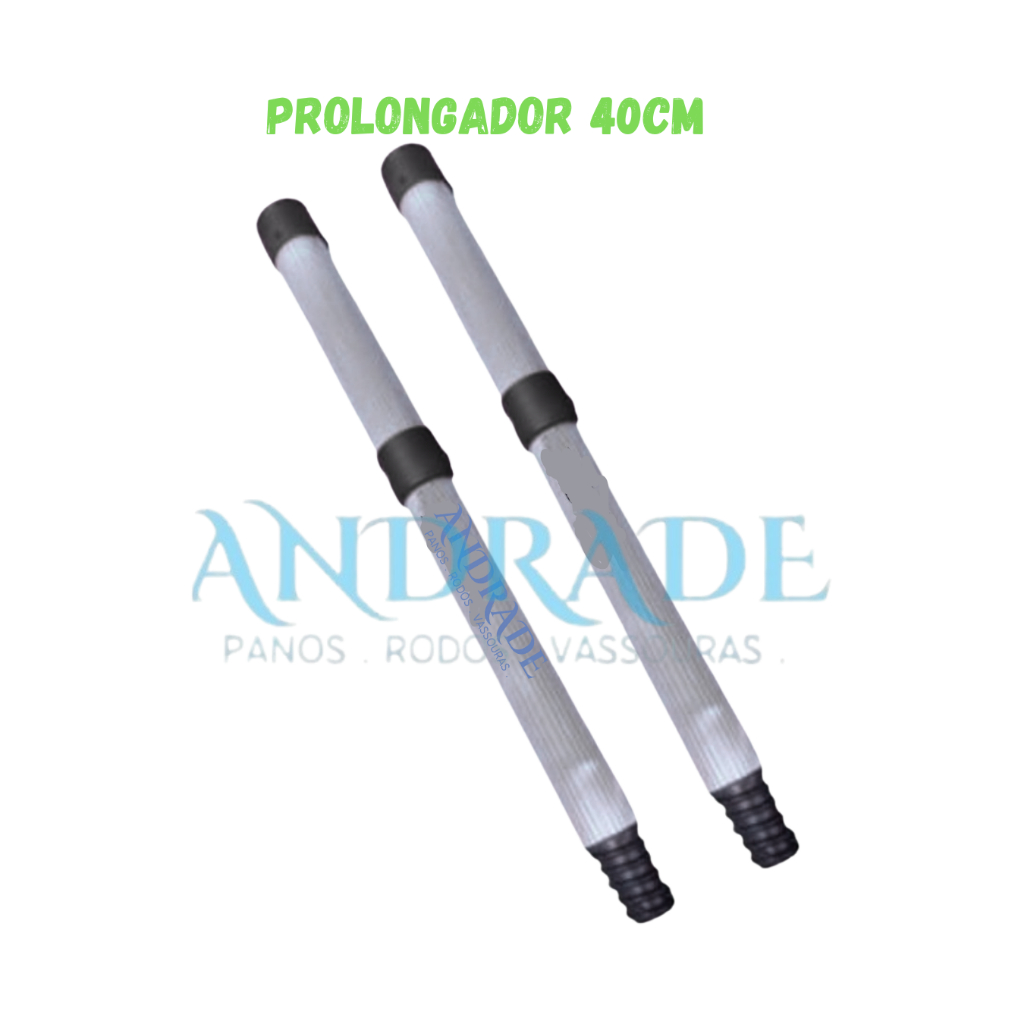 2 PROLONGADORES LONGO 40CM ALUMINIO- PARA ALONGAR CABO DE RODO OU VASSOURA em Oferta na Shopee