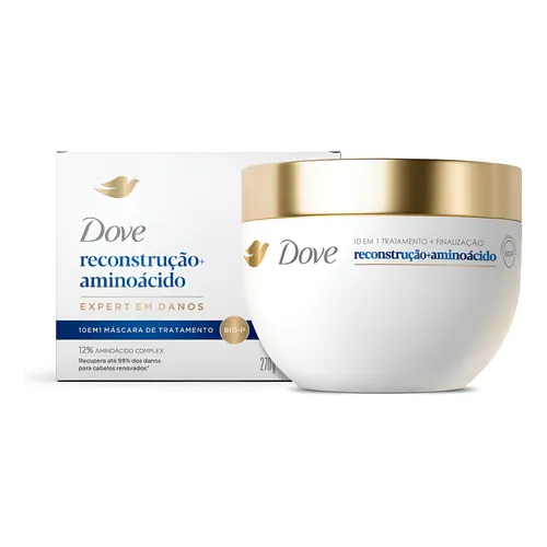 Máscara de Tratamento Dove Reconstrução + Aminoácido 270g em Oferta na Shopee
